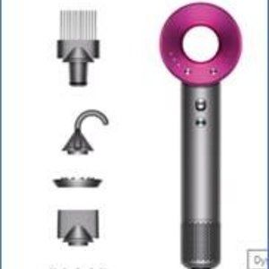DYSON Supersonic Hairdryer in Iron/Fushsia